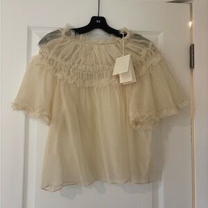 NWT Ulla Johnson Zuri top alabaster